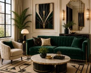 Art Deco living room